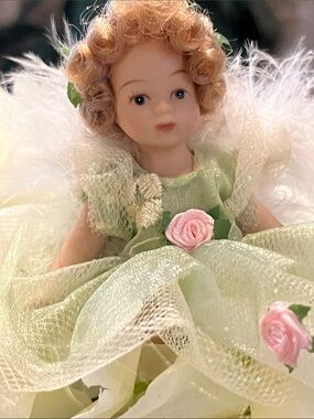 Shirley Temple Angel With Maribou Feather 🪶Wings